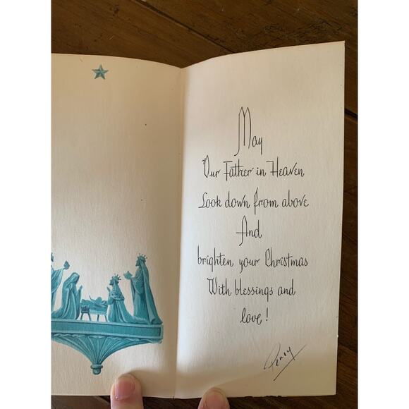 Vintage 1957 Bridal Wedding and Christmas Ephemera Cards - Picture 4 of 5